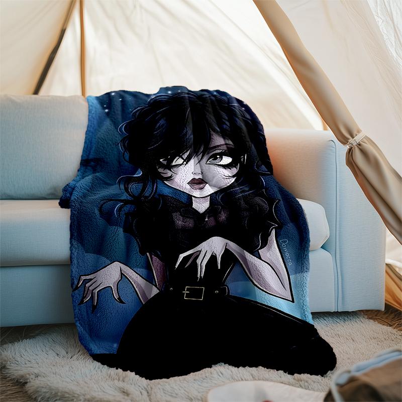 Wednesday Addams Printed Throw Blanket—soft,warm;versatile Blanket for All Seasons—perfect As &air-conditioning Throw,nap Blanket