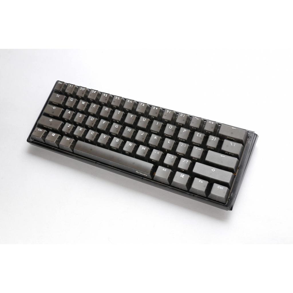 Ducky One 3 Mini Aura Clear Black 60% Hot-Swappable RGB Mechanical Gaming Keyboard with Kailh Jellyfish Linear Switches