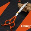 Fenice 6.5 inch Professional Dog Grooming Down Curved Scissors Colorful Shears Groomer Tools Japan 440C Set with Comb and Bag 1