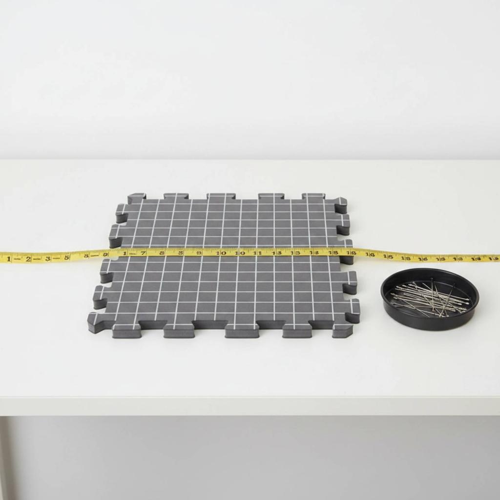 Knitting Blocking Mats Waterproof Interconnectable Foam Blocking Board Checkerboard Pattern Foam Mats Long-Lasting Lightweight