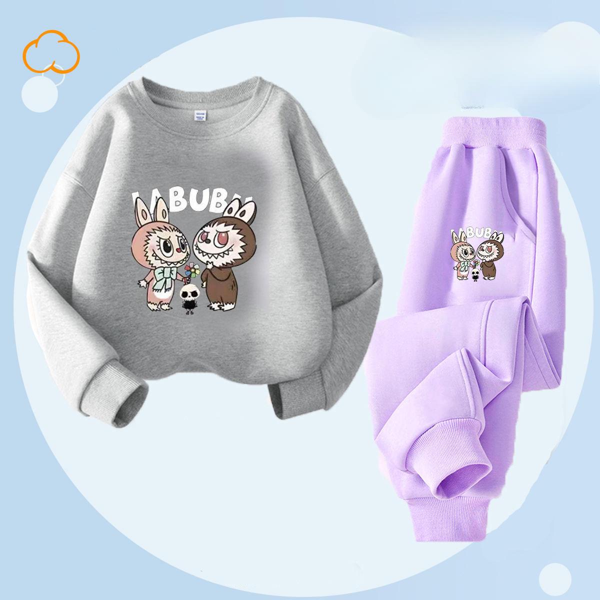 

Весенне-осенний детский модный комплект с принтом букета: леггинсы и топ с круглым вырезом для девочек 160