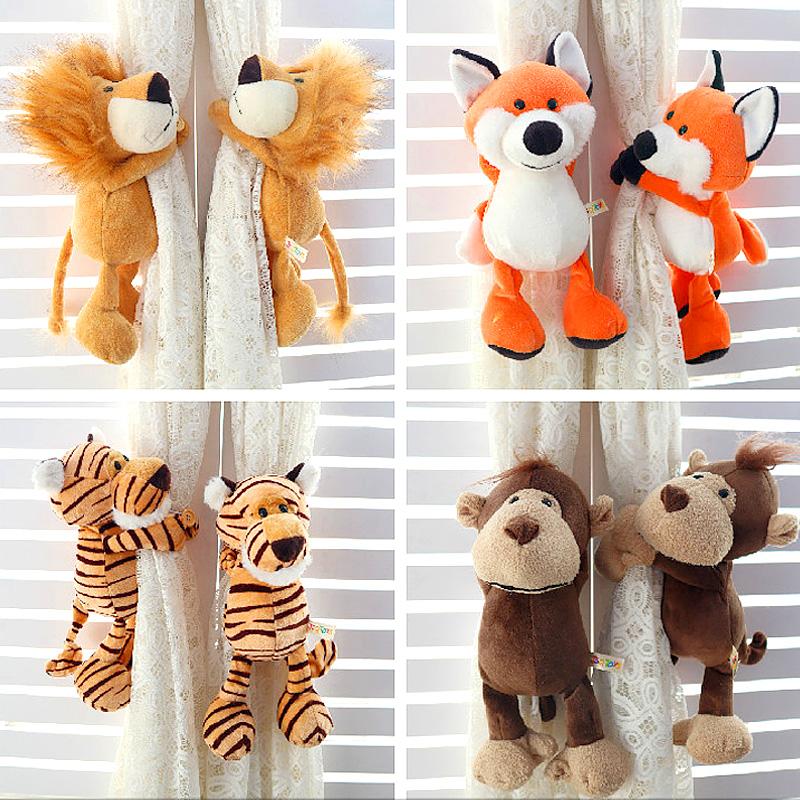 1pcs Room Jungle Tieback Forest Tie Backs Animals Curtain Holder Hooks Children Straps