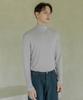 ESN Half Turtleneck Knit T-Shirt Light Gray