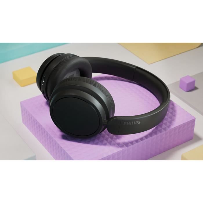 Cuffies sans fil - Philips - TAH5209BK/00 - Autonomie 65h - Bluetooth 5.3 - Circum-aural