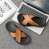 Lazy Slippers Summer Ins Style High-end Men's Slippers Comfortable and Casual Soft Bottom Outdoor Foot Cover Youth One-word Drag Men