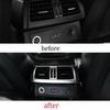 For BMW X5 X6 E70 E71 2009-2013 Silver Steel Back Row Air Outlet Vent Cover Trim