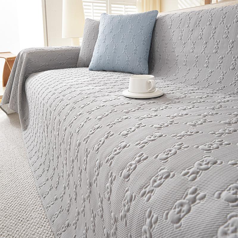 

Летнее прохладное полотенце для дивана, сплошной цвет, простой новый чехол для дивана, тканевый чехол для дивана «все в одном» 180*130cm