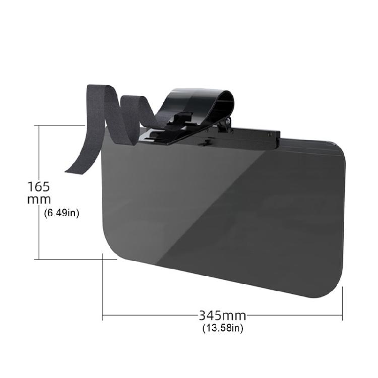 Easy Install Universal Shatterproof Anti Glares Visors 180 Degree Adjustable Fit SUV Truck Cars High Clear Lens Compacte