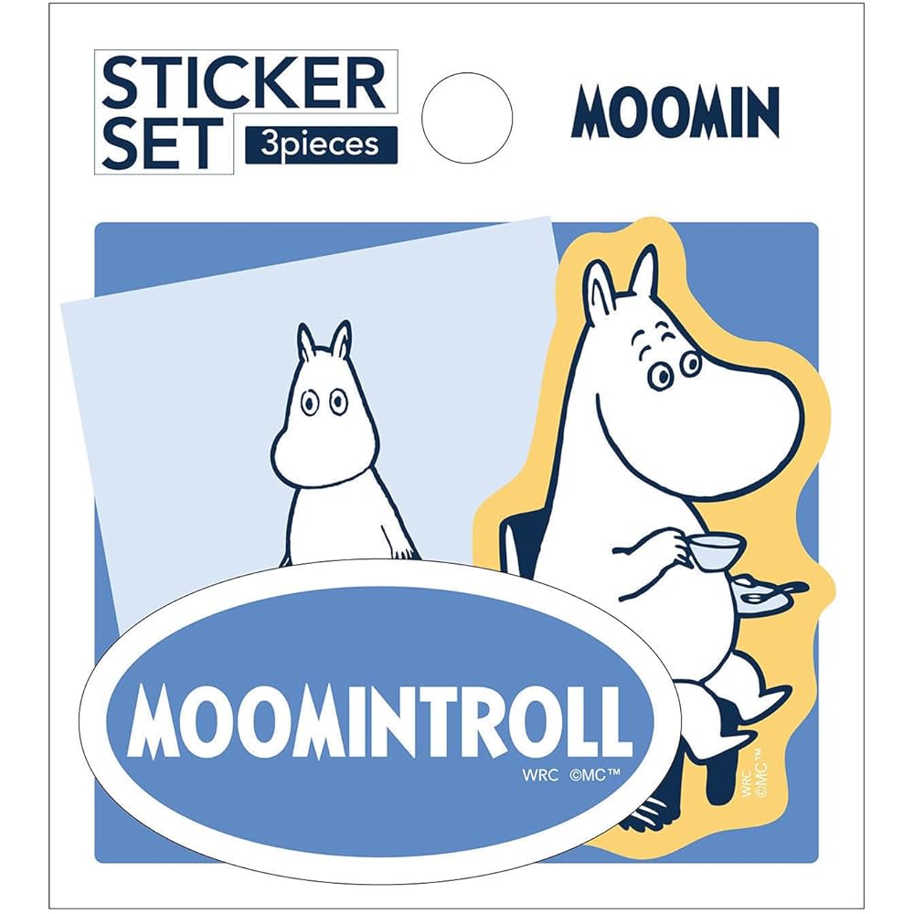 World Craft Moomin Sticker Set 3 Pieces Moomin Design Decorative Stickers