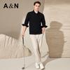 Men's Fine Wool Blend Long Sleeve Polo Shirt