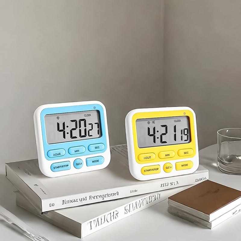 Digital Display Cooking Alarm Clock Kitchen Timer Sleep Stopwatch Clock House Countdown Kids Student Learning Time Manager