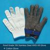 Food Grade 316 Stainless Steel Mesh Anti-cut Gloves ANSI A9 Use Safety Gloves