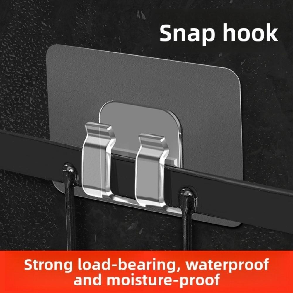 10KS Víceúčelový Silný Viskózový Tyčový Nosný Háček Průhledná Nálepka Závěsný Stojan Sponový Háček Nástěnný