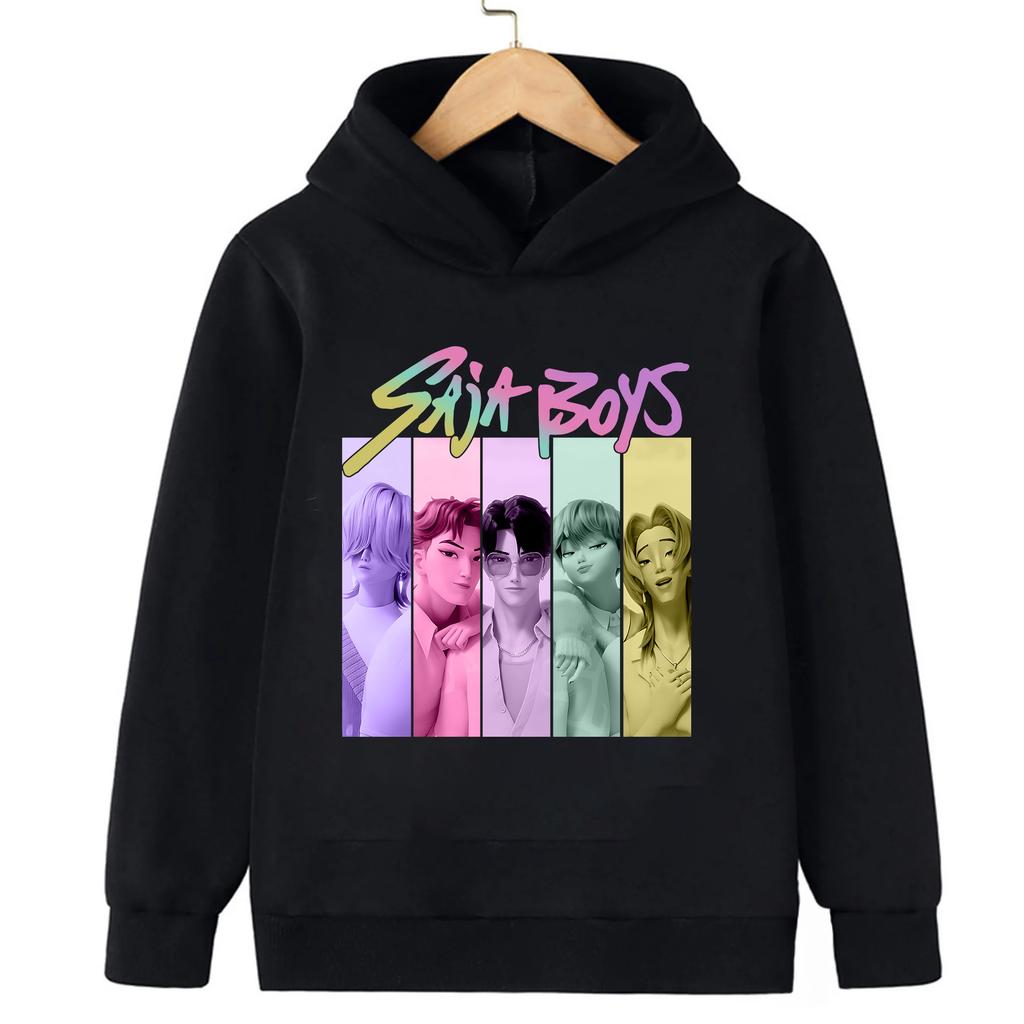 Zimní Nová Mikina s Kapucí Saja Boys Band Kpop Ďábel Pop Ďábel Lovec Inspirovaný Film Unisex Vysoce Kvalitní Módní Top