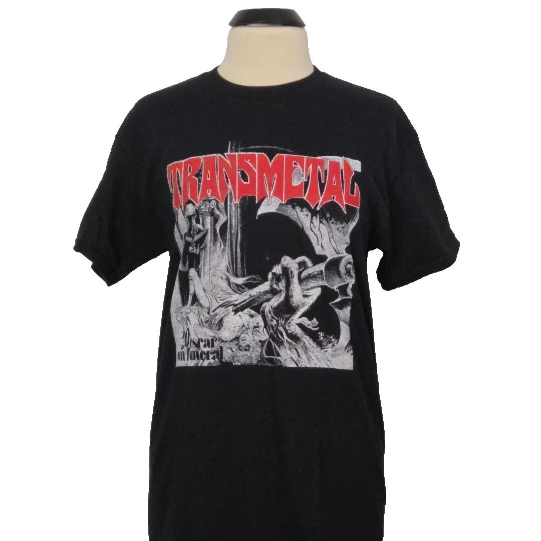 TRANSMETAL Desear un Funeral XL T-Shirt Black Mens Band Logo S