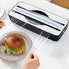 Dual-Slot Refillable Wrap Dispenser Space Saving Baking Paper Cutter Kitchen Two Way Cutter Kitchen Tool