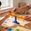 Bilancia Matematica Giocattolo per Bambini in Materiale Plastico per l'Apprendimento Precoce e l'Interazione Genitore-Figlio