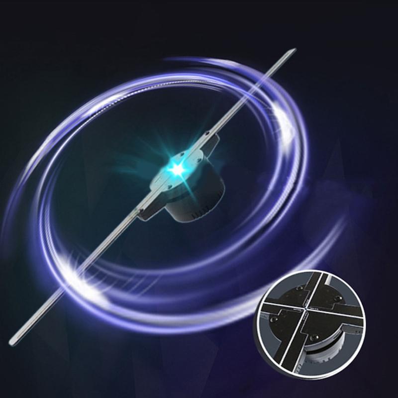 Upgrade 3D Hologramm Werbe-Display-Fächer Hohe Auflösung Hinzugefügt Holografischer Projektor-Fächer Geschäftsgeschäft Laden