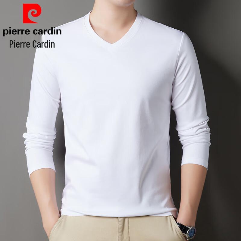Pierre Cardin Men s Mercerized Cotton V-Neck Long Sleeve T-Shirt L /170