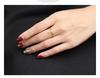 Brass Chic Gold Plated Ring With Customizable Fit And Symbolic Designs Women For