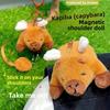 Capybara Cartoon Plush Wallet Earphone Bag Keychain Small Pendant Decorations