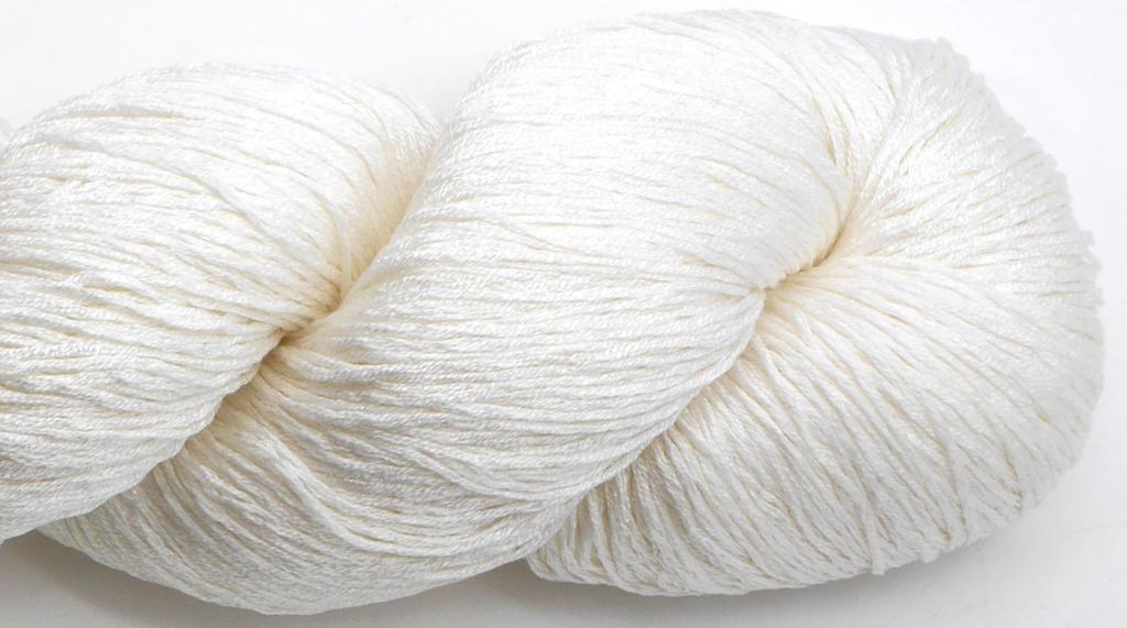 Hamanaka fun to 100g 430m3313 Hand-knitted yarn, hand-dye, silk, medium-thin, COL. 51, white, skein, approx.