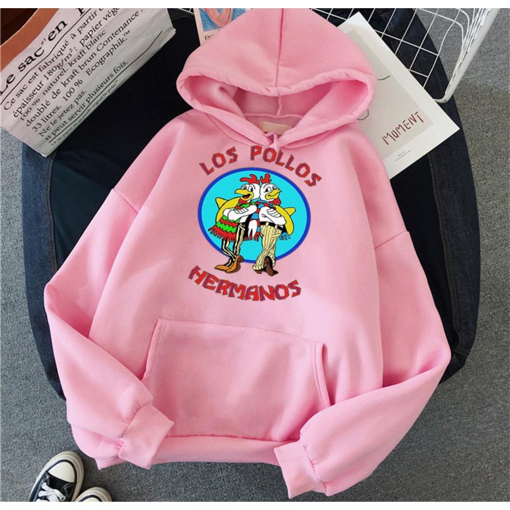 LOS POLLOS Hermanos Film für Frauen Hoodie Lustiges Chicken Brothers Sweatshirt Übergroße Männer Hoodies Pullover Hip Hop Streetwear
