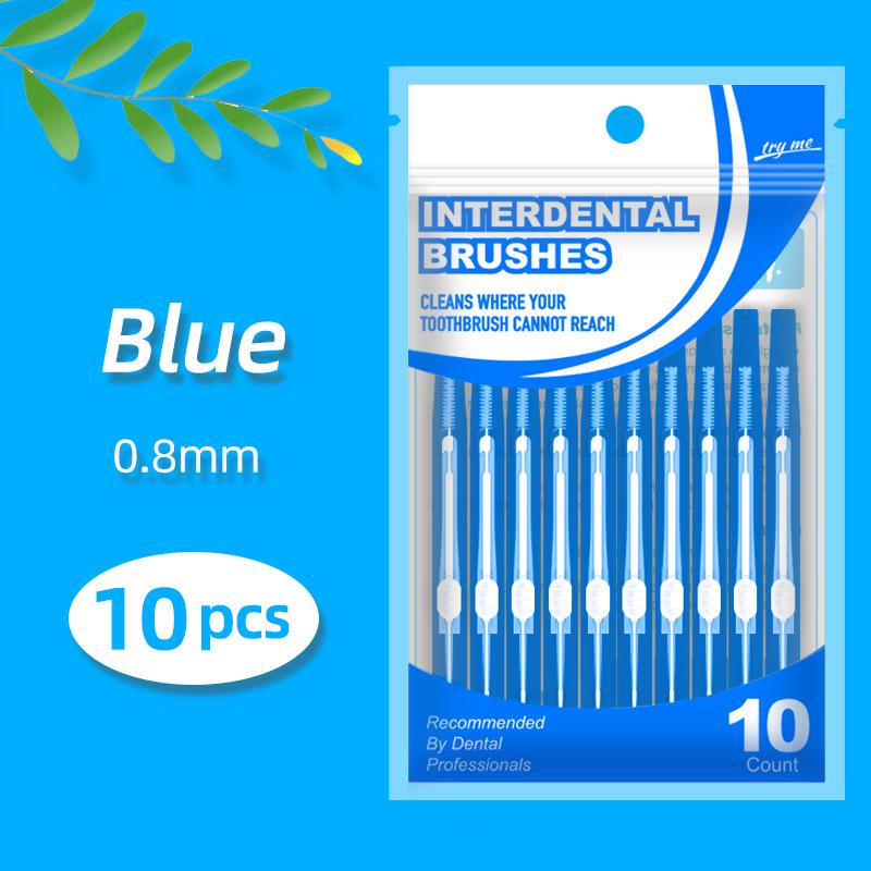 Retractable Push-Pull Interdental Brush for Gap Cleaning