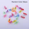50Pcs Sewing Clips Colorful Clips Multipurpose Plastic Craft Crocheting Knitting Safety Clothing Clips Color Binding Clips