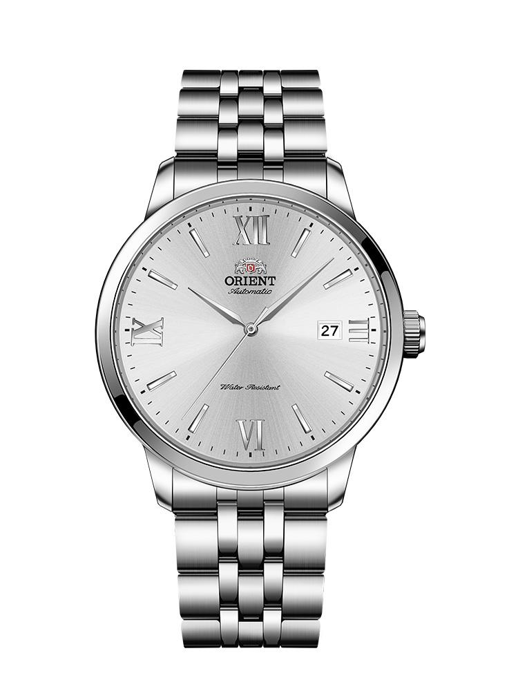 

ORIENT mechanical men s watch, fully automatic waterproof mechanical watch for business men, steel band and white dial RA-AC0F10S10B