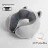Green Dinosaur Embroidered U-Shaped Neck Pillow - PP Cotton Travel & Office Cervical Support Pillow