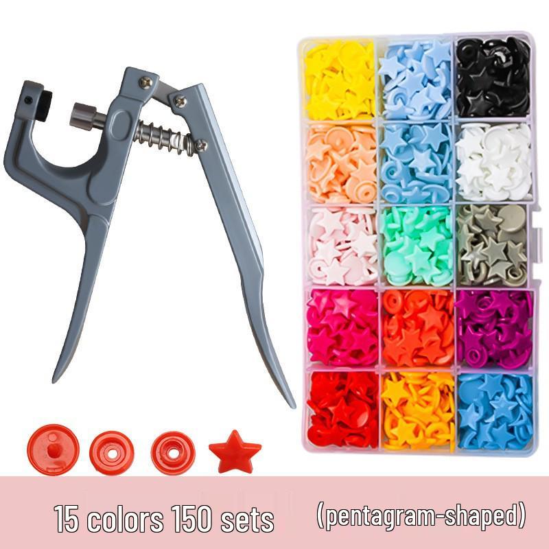 Kit de scule pentru nasturi cu capse: Set Bază Rivet & Perforator pentru Butoni Snap 633/655/831/201