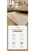 Stain-Resistant Waterproof Loop Pile Cotton Linen Carpet - Easy To Clean Floor Mat for Living Room & Bedroom