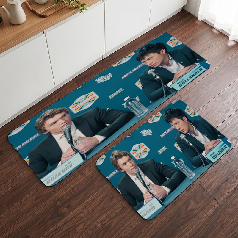 Heated Rivalry (19) Flannel Kitchen Mat Soft Anti-Slip Kitchen Floor Runner Rug Kitchen Rug for Home Kitchen Decor