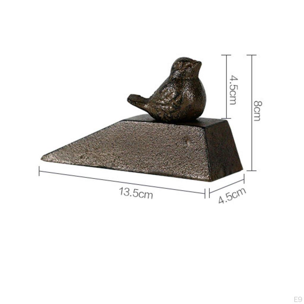 Iron Cartoon Door Stop No Animal AntiCollision for Indoor Bronze Puppy Solid Plug