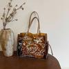 Streetwear Graffiti Clear PVC Tote Bags for Women Hot Sale Large Waterproof Shoulder Bag Casual Y2K Aesthetic Transparent Bag