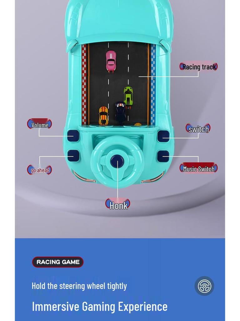 Children's Racing Car Toy with Steering Wheel - Adventure Gift for Boys and Girls Ages 1-6