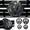 New 2026 2pcs Car Logo Front Grille Rear Trunk Emblem Sticker Accessories For VW GTI Golf MK6 MK7 Polo Passat CC Tiguan T-ROC Jetta Arteo