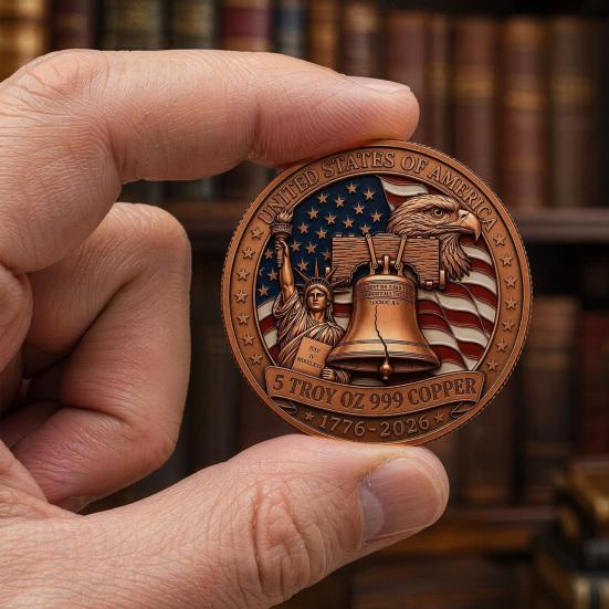 250th Anniversary Usa Commemorative Coin 1776-2026 Metal Patriotic Collectible Coin 1 Pc