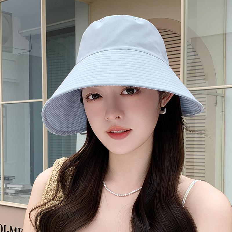 Women's Double-Sided Fisherman Hat Vintage Casual Bucket Sunhat for Spring-Summer Fashionable Outdoor Accessory