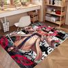 Jujutsu Kaisen Print Rug, Washable Floor Carpet, For Entryway Dorm Laundry Room Office Study, Home Decor Birthday Christmas Gift