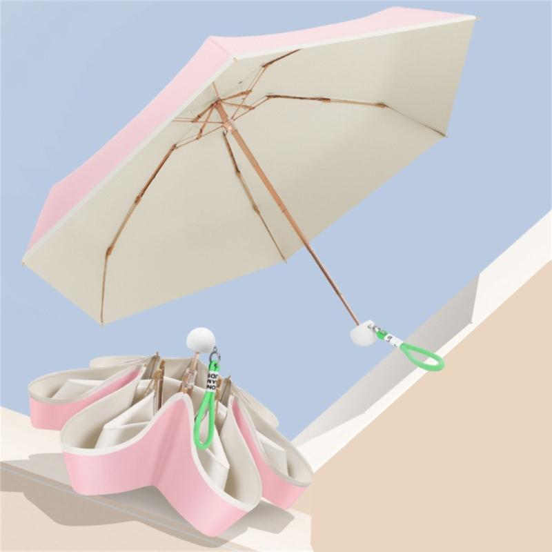 Manual Open Close Umbrellas UVs Protections Windproofs Fiberglass Ribs For Travel Outdoor