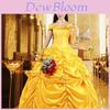 Elegant Fairytale Beauty And The Beast Princess Belle Cosplay Costume Dress For Women