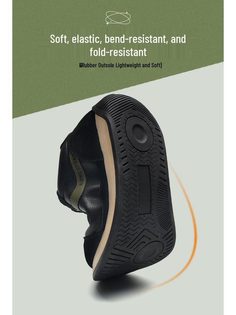 Frühlings Herren Forrest Gump Leder-Sneakers – Dicke Sohle, Rutschfest, Vielseitige Casual Dad-Schuhe.