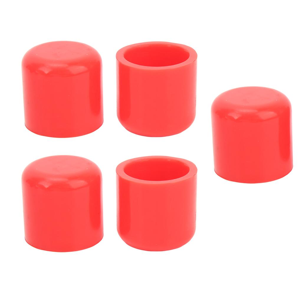 5pcs Silicone Blanking Cap 30mm Flexible Wear Resistant Universal Intake Vacuum Hose Plug Red