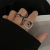 Niche Design Dark Wind Epoxy Texture Irregular Personality Trendy Cool Women Fashion Ring Index Finger Ring