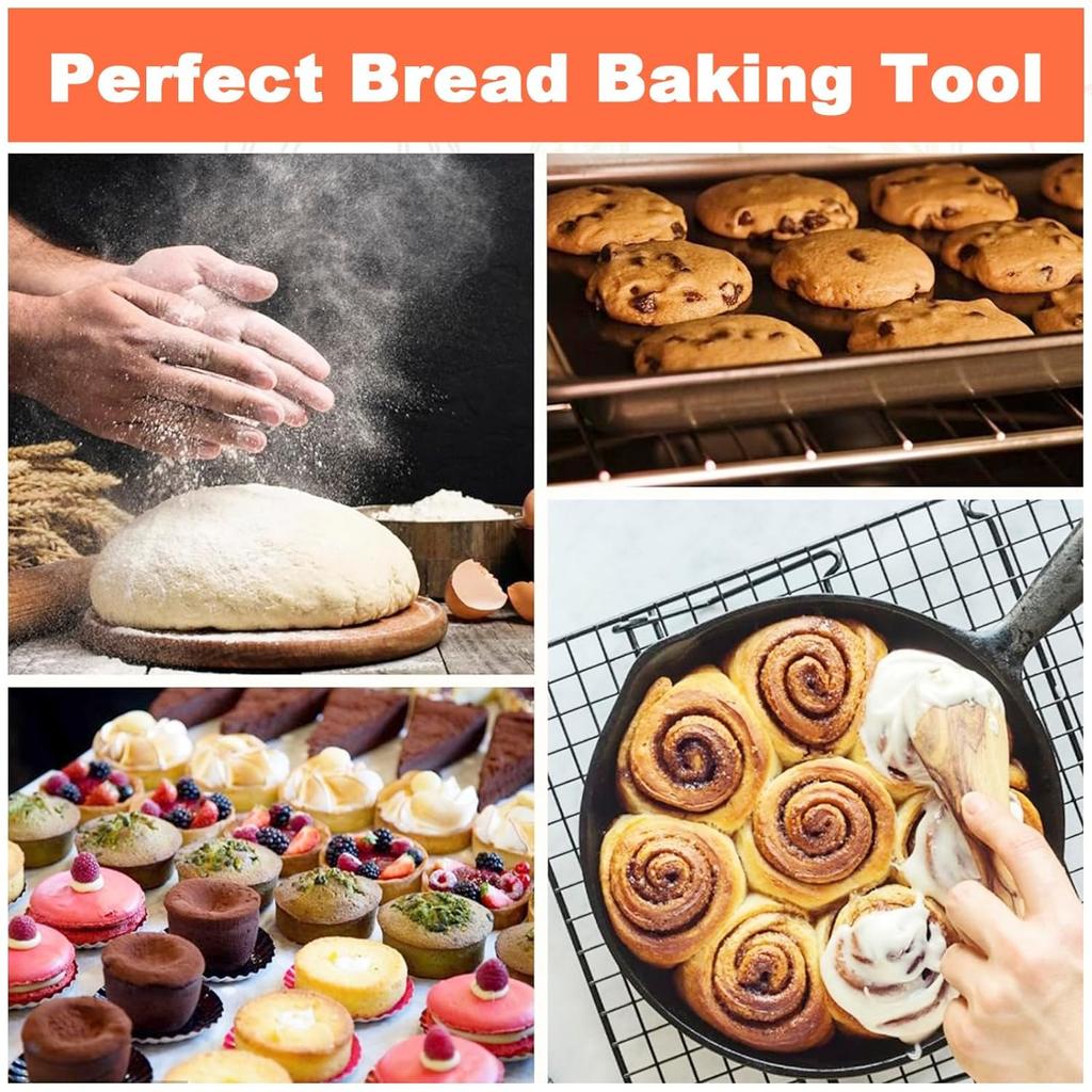 Pro Sourdough Bread Starter Kit, 34 oz sourdough jar Thermometer Strips and Breathable Covers for sour dough bread & sourdough starter kit