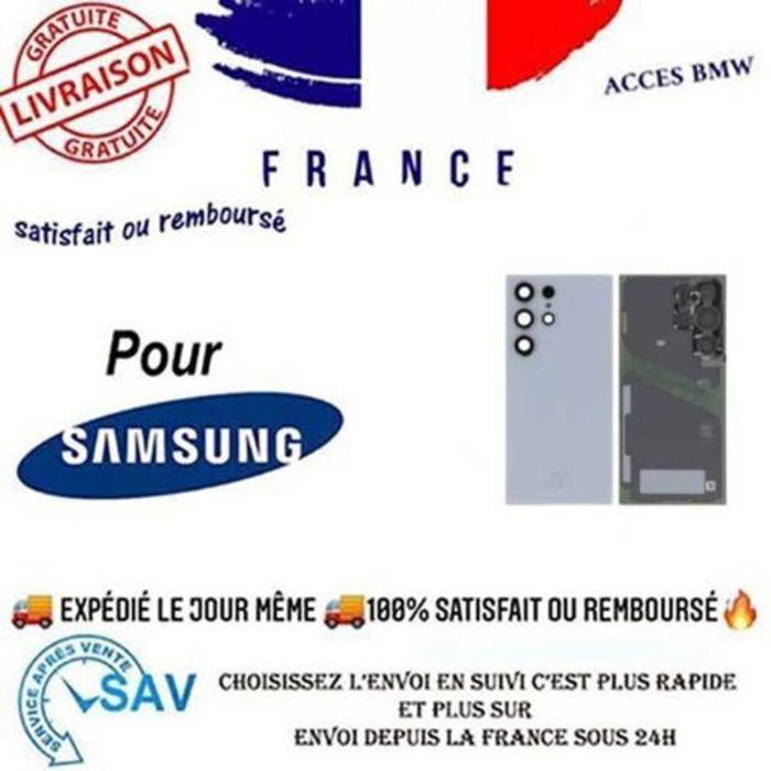 Cache batterie (vitre arrière) - SAMSUNG - Samsung Galaxy S24 Ultra 5G S928 - Bleu Titane - Premium