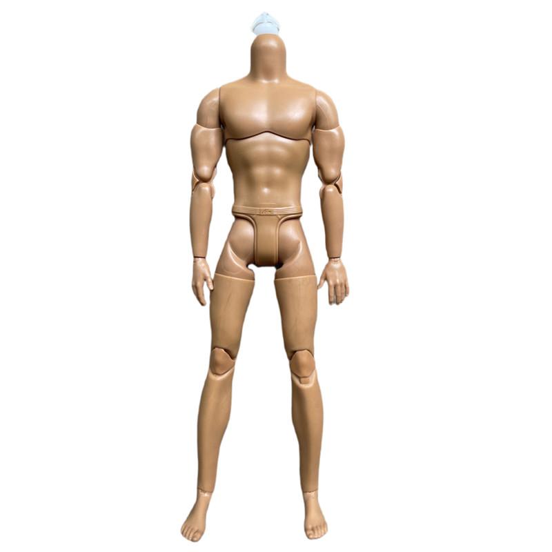 Original Mizi Adonis Muscle Body White Latino Skin Tone 1/6 Dolls Joints Movable Male Doll Body Make Up Practice Blank Bald Head
