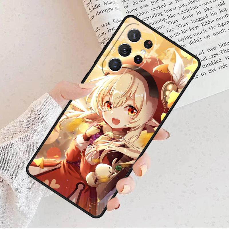 Qiqi Klee Genshin Impact Phone Case For Samsung Galaxy S25 S23 S30 S8 S21 S20 FE S24 S22 Note 10 20 Plus lite Ultra